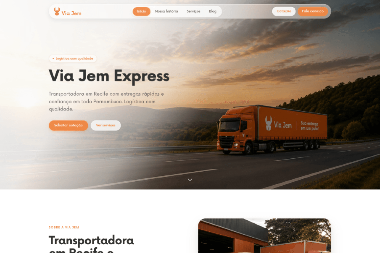 Um site moderno, prático e feito para você
